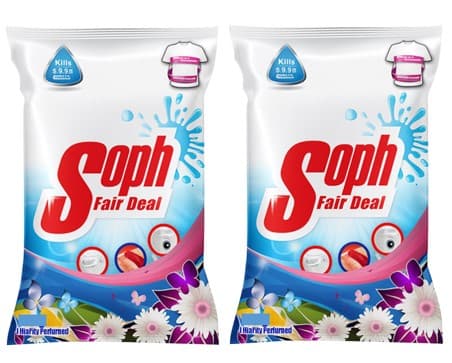 Soph Fair Deal Washing Powder 1 + 1 Kg Combo Pack