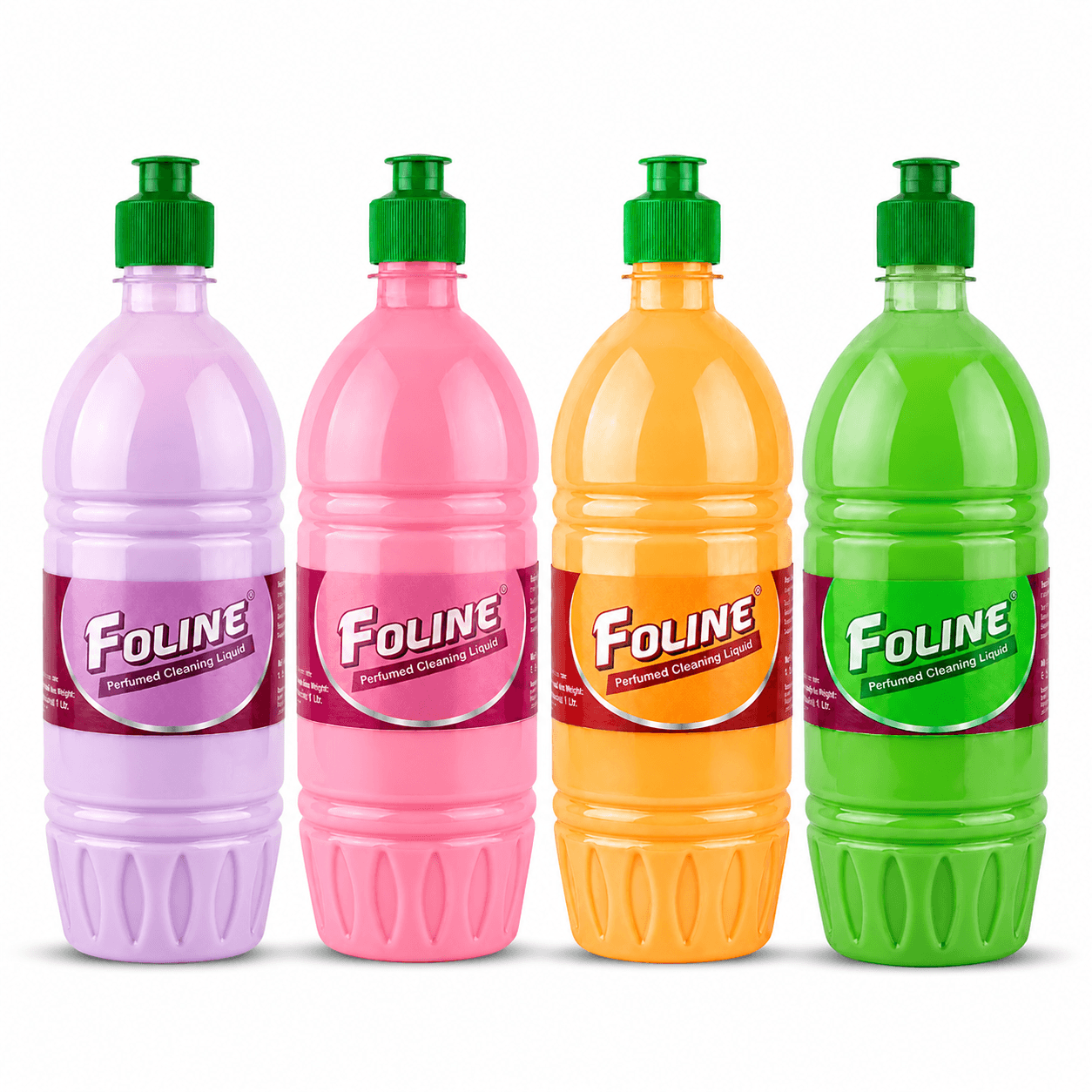 Foline Multi-purpose Cleaning Liquid 1 Ltr Each Assorted Set of 4 Pcs